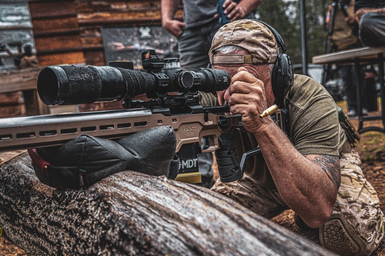 Competitive precision rifle shooters